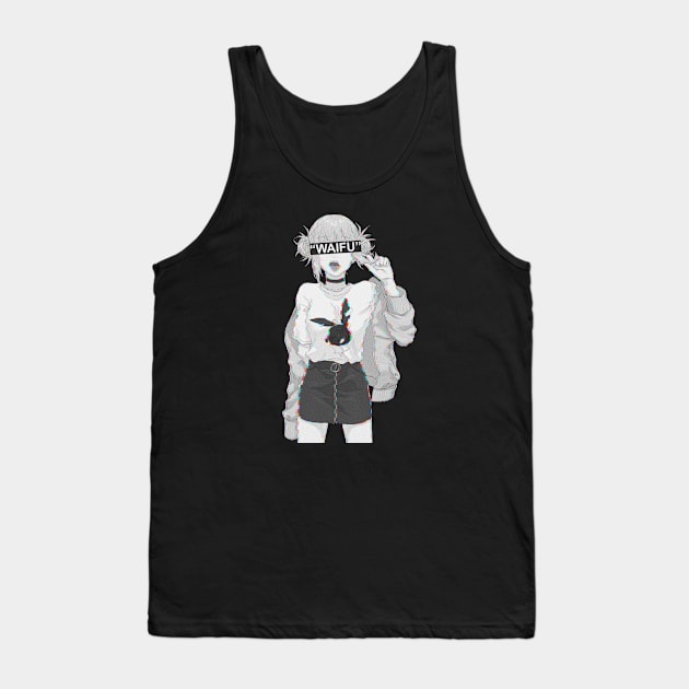 BnH Academia Himiko Toga Glitch Waifu Tank Top by cocorf